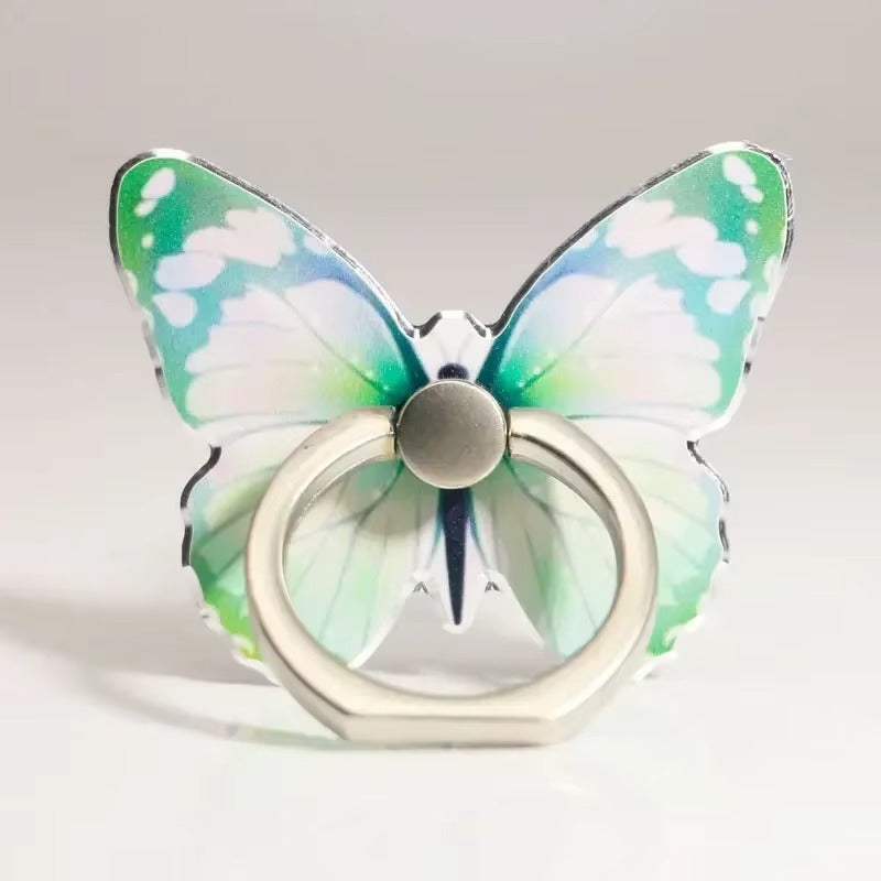 Premium, Cute Cartoon Butterfly Phone Ring Holder , Decorative Mobile Phone Buckle for Smartphones and Accessories