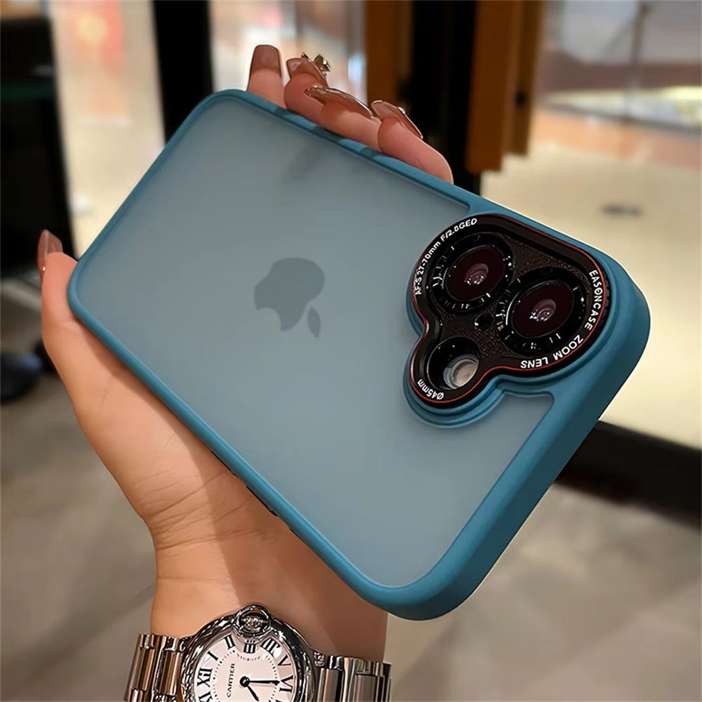 Luxury Apple iPhone Case MagSafe Compatible, Camera Lens & Screen Protection, Cover with Matte Clear Hard PC Shell