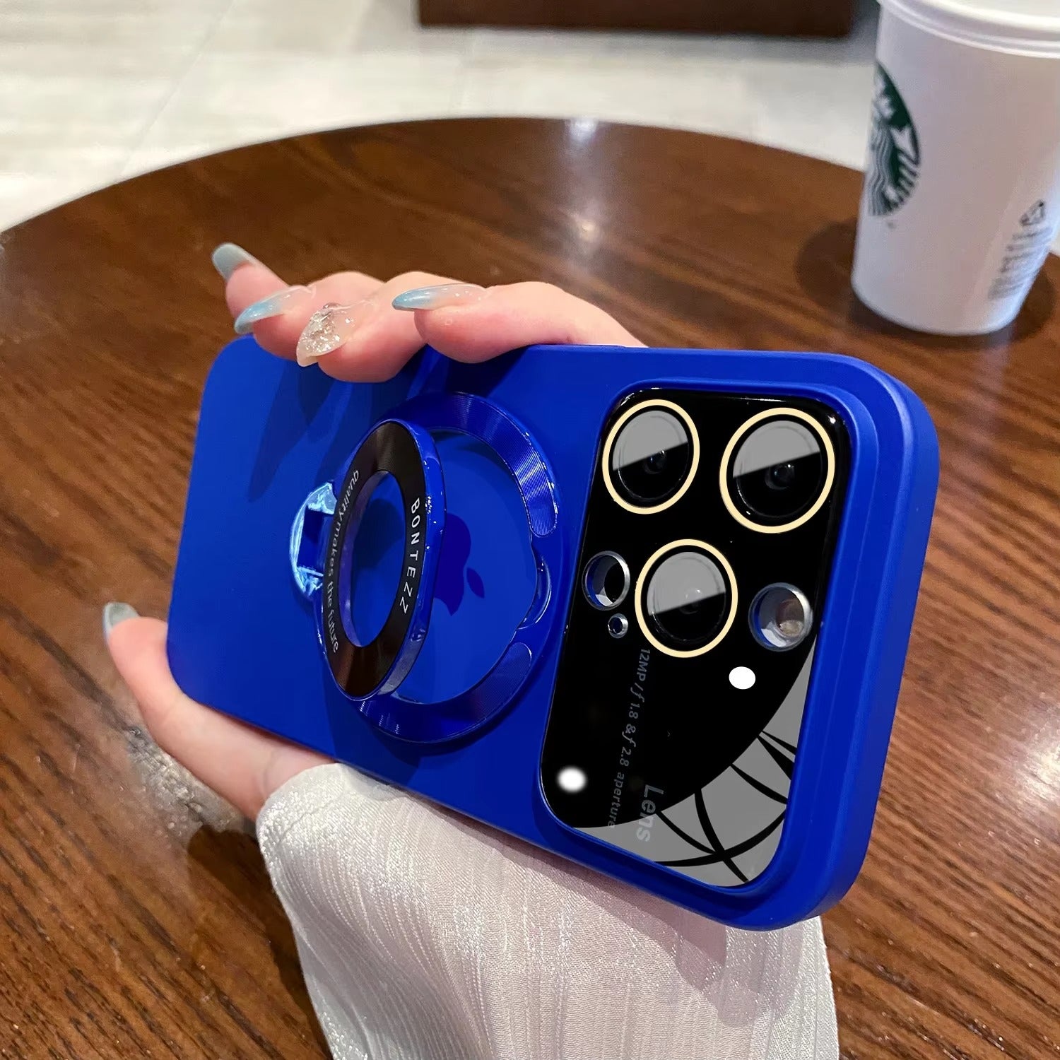 High Quality Apple iPhone Case MagSafe Compatible, Camera Lens & Screen Protection, Cover with PC Shell & Stand Bracket