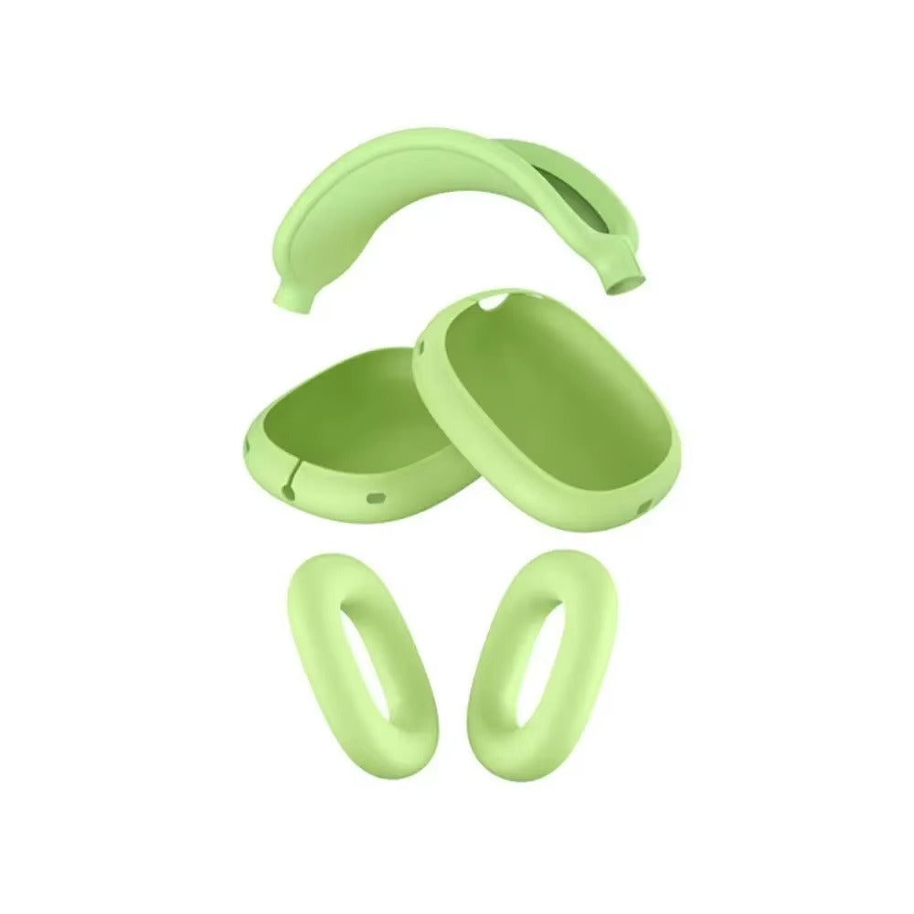 Premium 3-in-1 AirPods Max Protective Case Set – Soft Silicone Ear Pad Covers, TPU Transparent Shell & Headband Sleeve, Scratchproof, Anti-Yellowing, Precise Fit