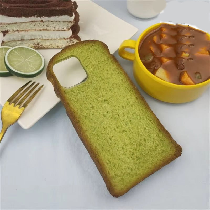 Premium Apple iPhone Case, MagSafe Compatible, Camera Lens and Screen Protection, Ultra Thin, Shockproof, Magnetic, Full All Around Protection, 3D Toast Bread Soft Cover