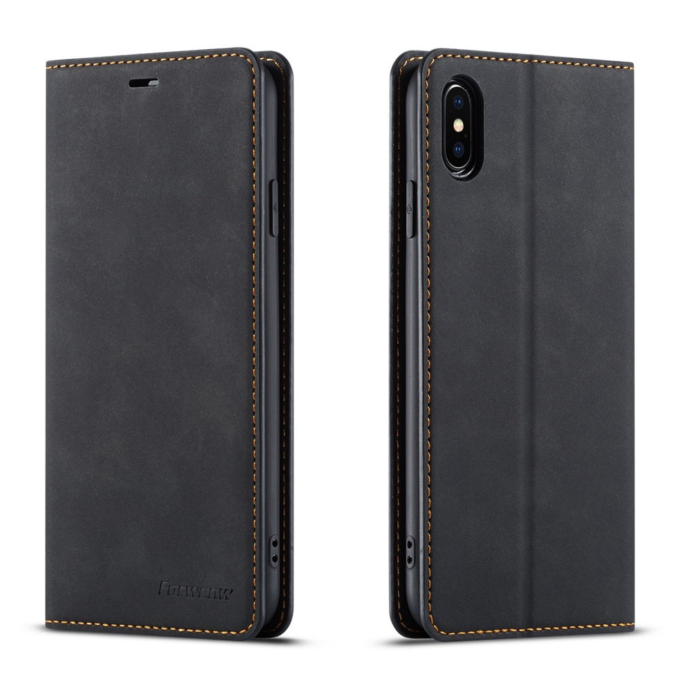 Thin Suede Leather Wallet iPhone Case – Flip Cover with Strong Magnet, Card Holder, and Premium Protection for iPhone Models