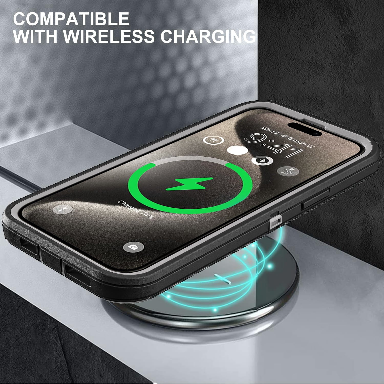 Heavy-Duty Shock Absorption iPhone Case – Full-Body Protective Silicone Rubber Cover for iPhone Models