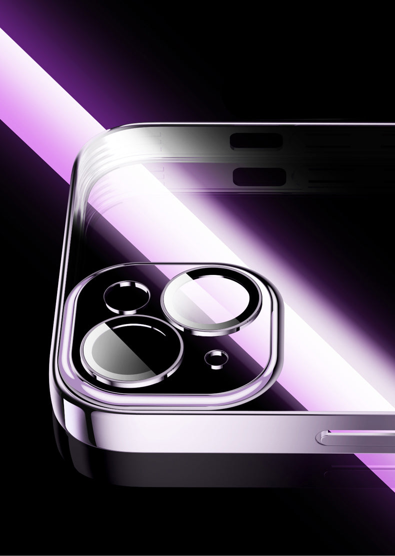 Luxury Plating Transparent Silicone Case – High Quality, Shockproof, Ultra Slim, HD Lens Protection, Durable Soft Cover,