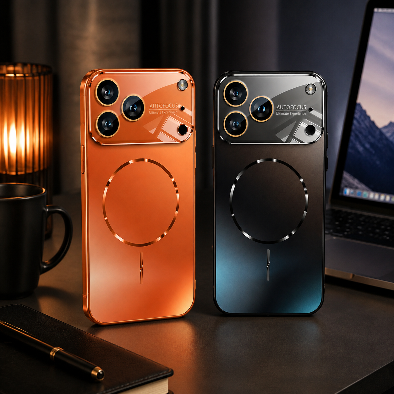 Luxury iPhone Case MagSafe Compatible Magnetic Shockproof Cover Camera Lens Protection Ultra Thin Anti Glare Nano Matte Hard Back Full Coverage