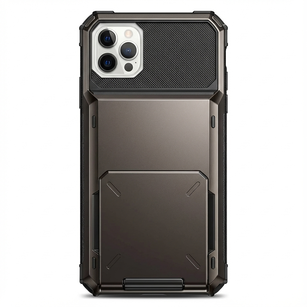 Luxury Wallet Apple iPhone Case, MagSafe Compatible Shockproof Cover with Camera Screen Protection, 4 Card Slot Holder Design