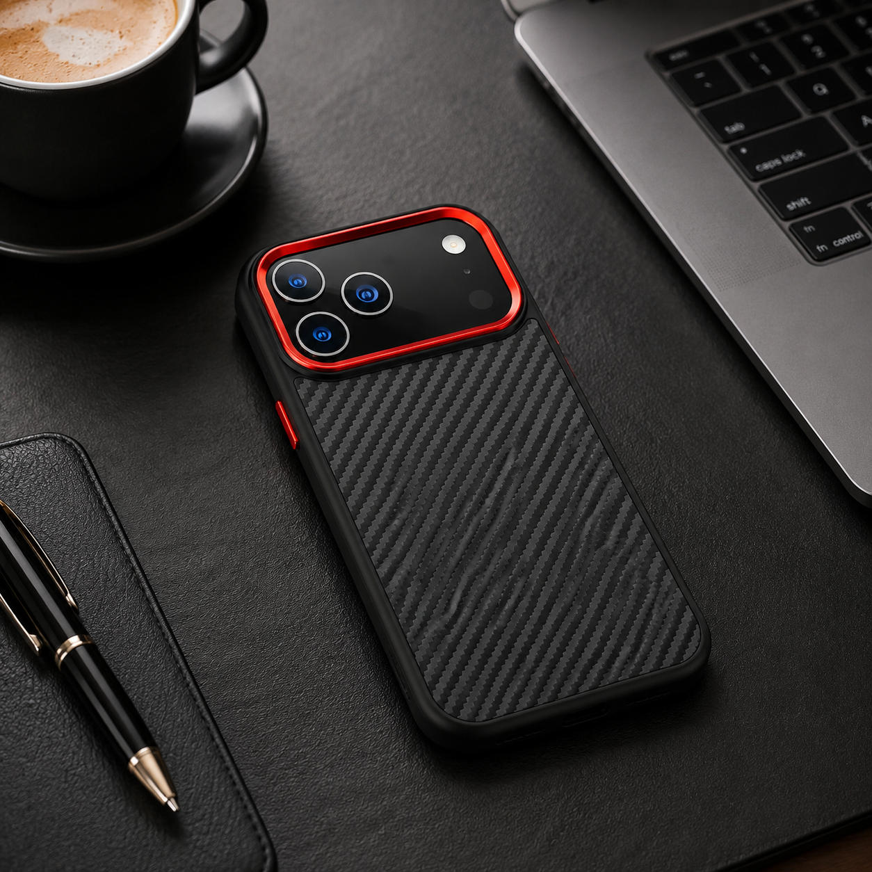 Premium iPhone Case Real Aramid Fiber Magnetic Protective Cover MagSafe Compatible Wireless Charging Ultra Thin Scratch Resistant Full Coverage