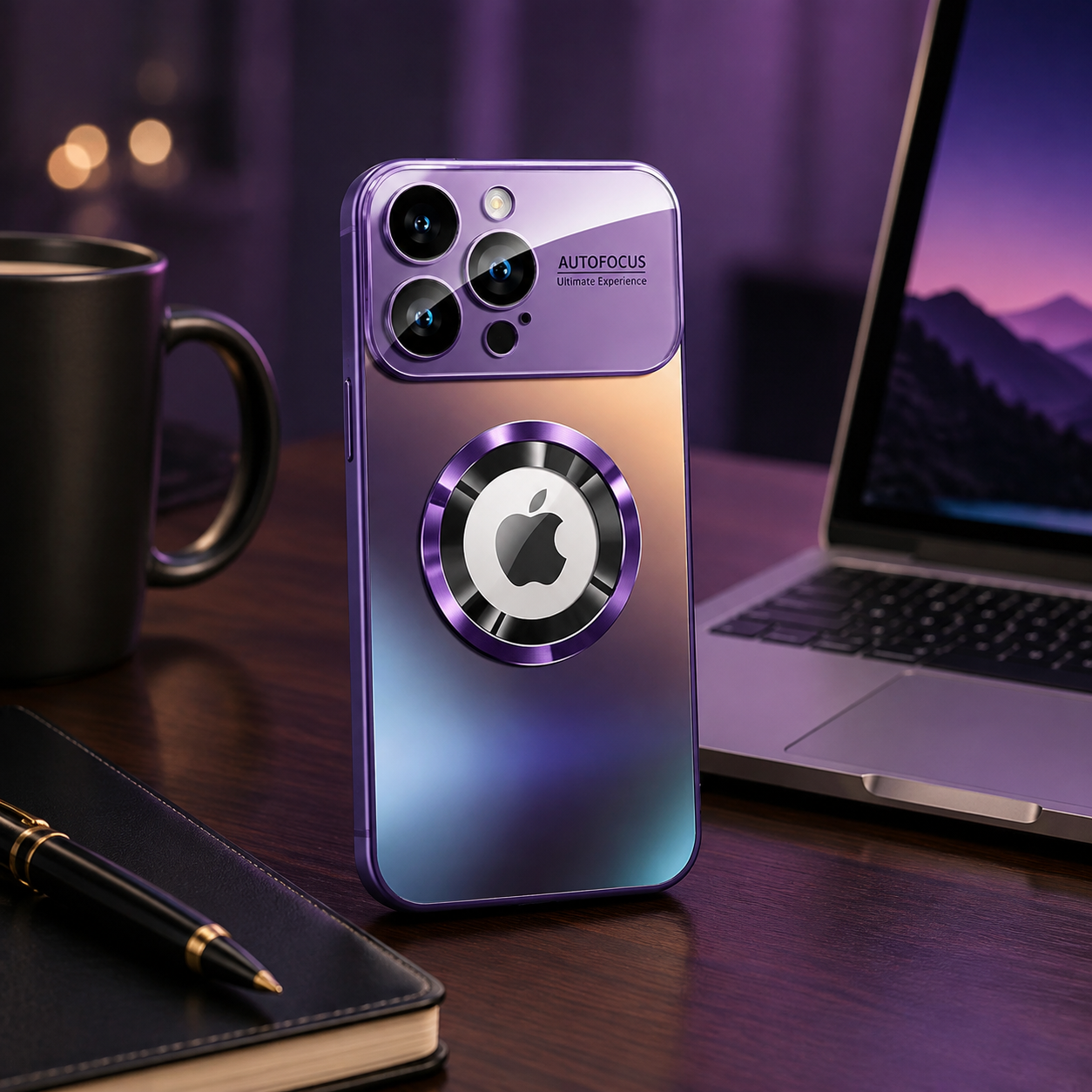 Luxury iPhone Case MagSafe Compatible Magnetic Shockproof Cover Metallic Matte PC TPU Protective Back Camera Lens Protection Ultra Thin Full Coverage