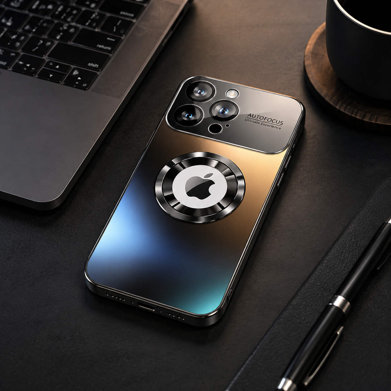 Luxury iPhone Case MagSafe Compatible Magnetic Shockproof Cover Metallic Matte PC TPU Protective Back Camera Lens Protection Ultra Thin Full Coverage