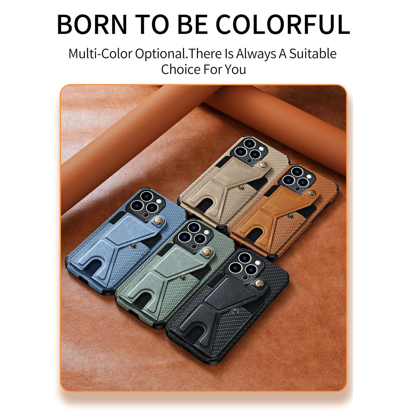 Carbon Fiber Wallet Flip iPhone Case – Premium Leather, Card Holder, Shockproof Protection Sleek & Durable Design for iPhone