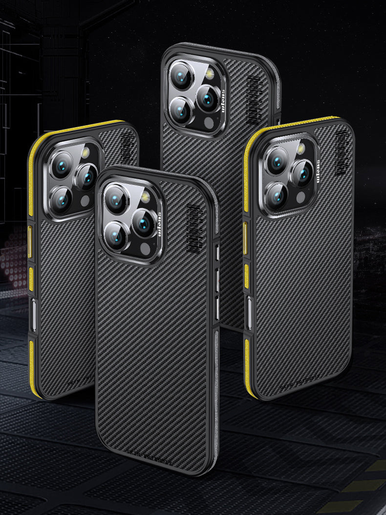 Premium 100% Aramid Fiber Kevlar iPhone Case – 600D Lightweight  Compatible Ultra-Thin Protective Cover for iPhone Models