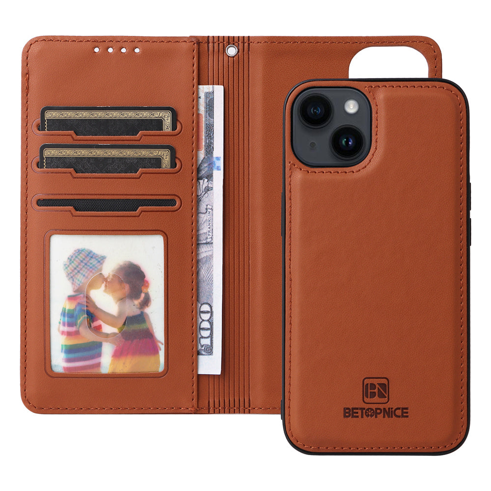 Luxury 2-in-1 Detachable Wallet iPhone Case – Magnetic Leather Folio, Card Holder, Kickstand, Secure Clasp, Stylish & Durable Protection