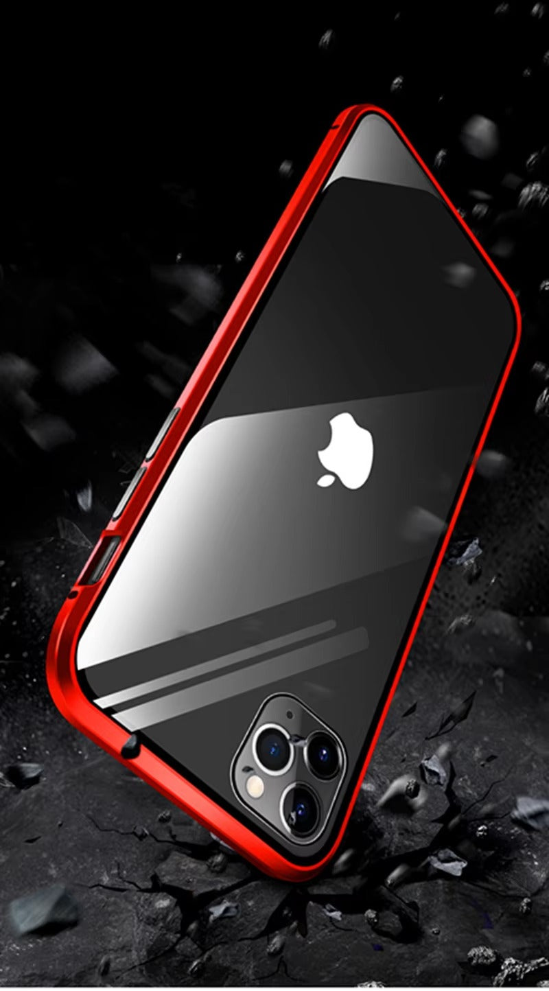 Premium Apple iPhone Case Compatible, Camera Lens & Screen Protection, Ultra Thin Magnetic Full All Around Protection Cover 