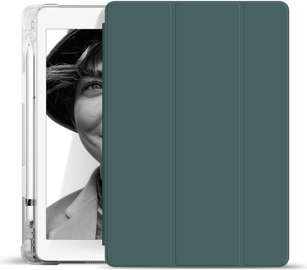 High Quality iPad Case with Pencil Holder – Slim, Magnetic Cover, Auto Sleep/Wake, Kickstand Support, Compatible with 10.2", 10.5", 10.9", 11" Tablets