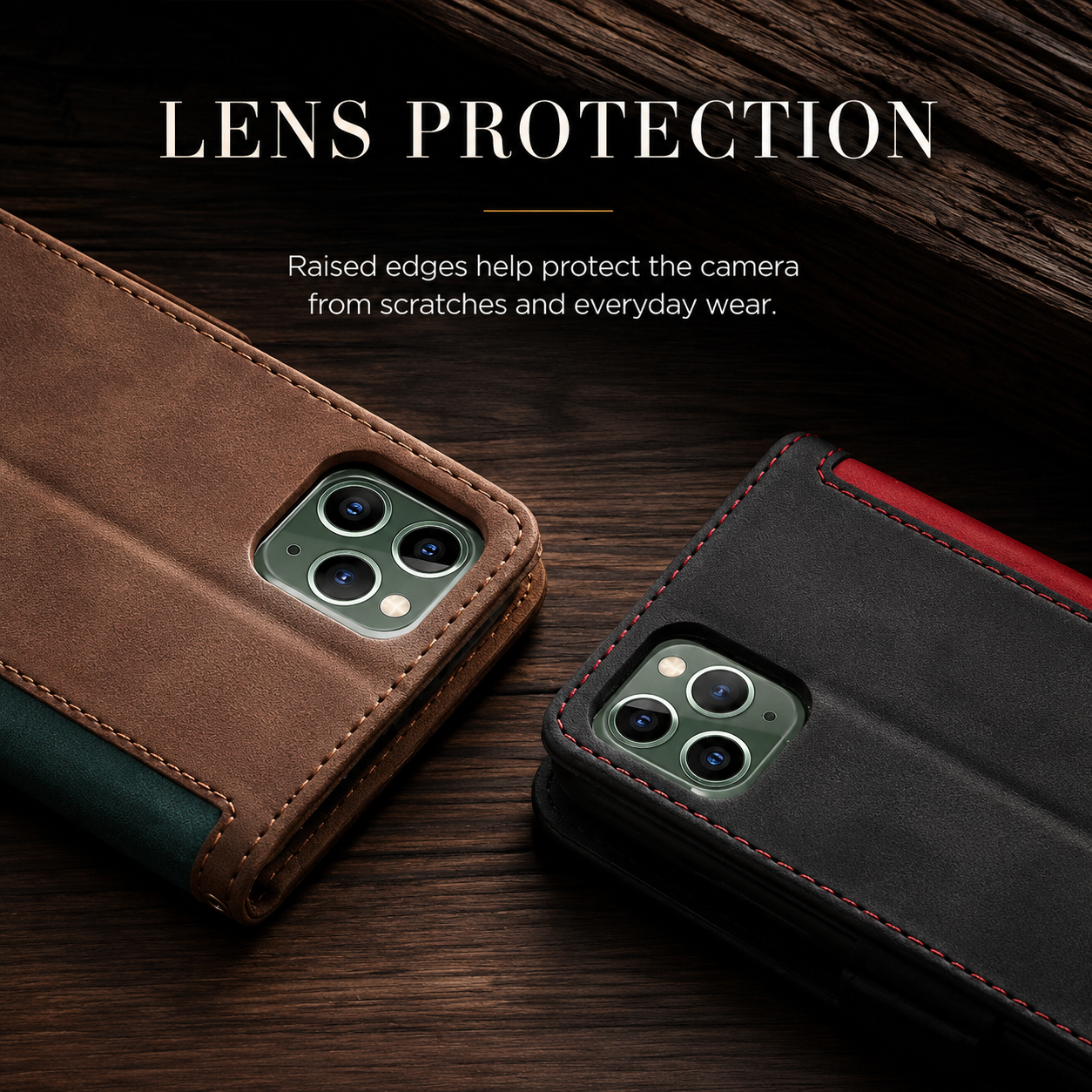 Luxury Leather Flip Case – Premium Wallet Cover, Magnetic Closure, Card Slots, Shockproof Protection, Elegant Design for iPhone