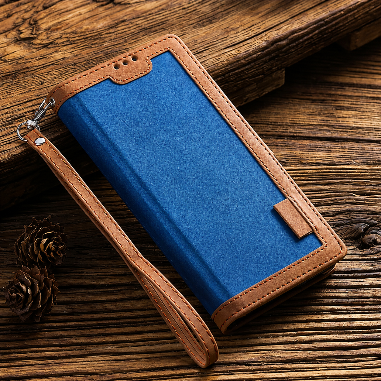 Luxury Leather Flip Case – Premium Wallet Cover, Magnetic Closure, Card Slots, Shockproof Protection, Elegant Design for iPhone