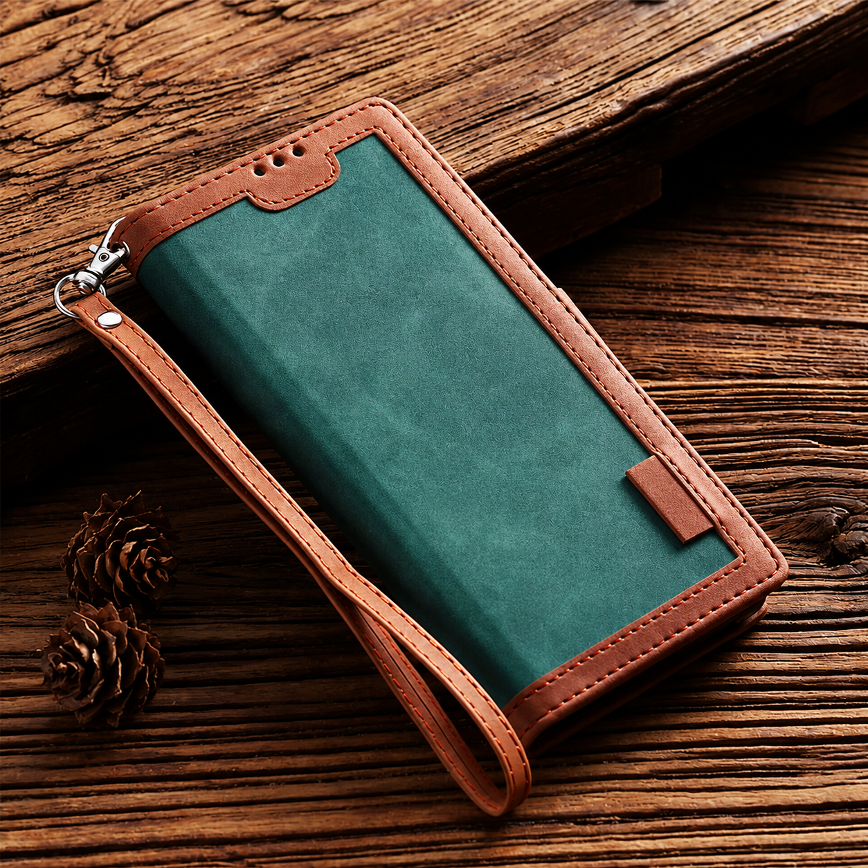 Luxury Leather Flip Case – Premium Wallet Cover, Magnetic Closure, Card Slots, Shockproof Protection, Elegant Design for iPhone
