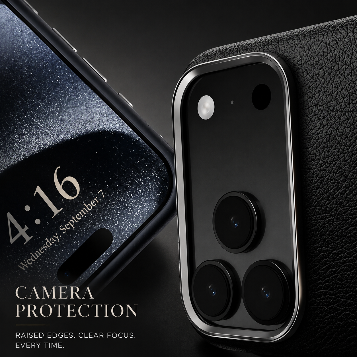 Luxury iPhone Case MagSafe Compatible Leather Protective Cover Metal Camera Lens Protection Shockproof Anti Fingerprint Magnetic Wireless Charging Full Coverage