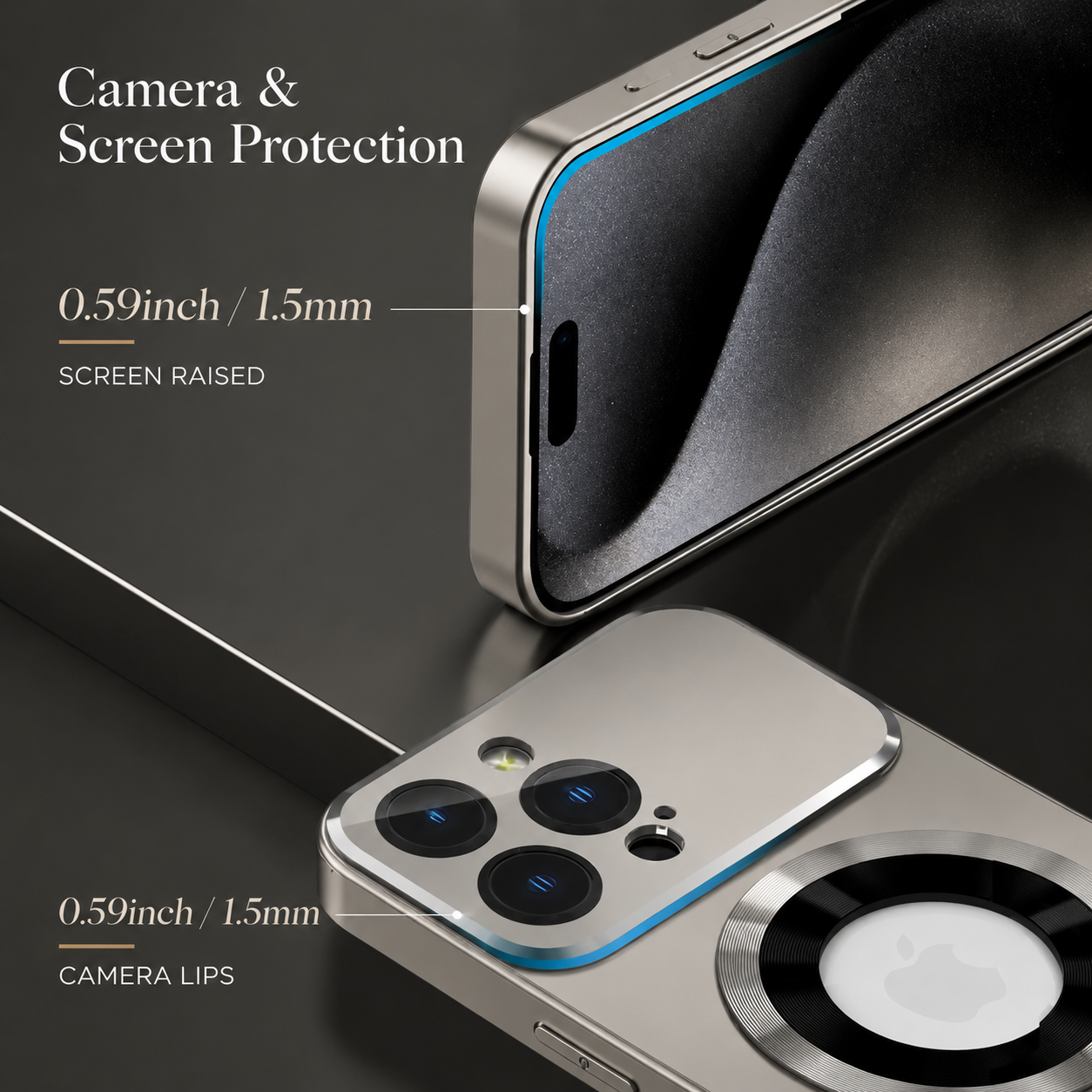 Luxury iPhone Case MagSafe Compatible Magnetic Shockproof Cover Metallic Matte PC TPU Protective Back Camera Lens Protection Ultra Thin Full Coverage