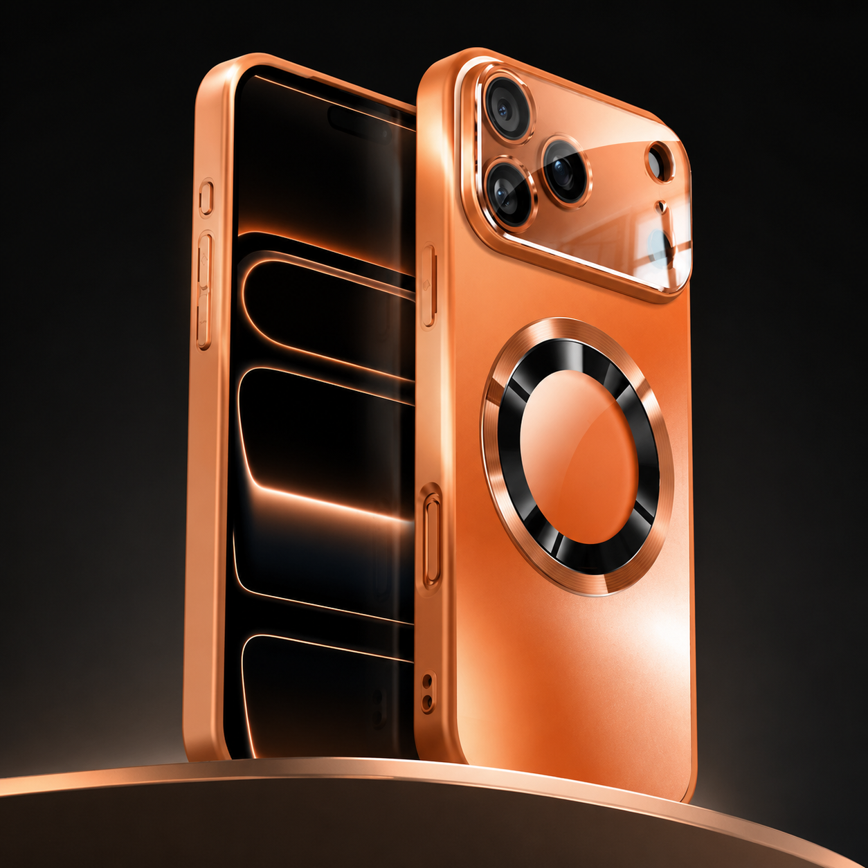 Luxury iPhone Case MagSafe Compatible Magnetic Shockproof Cover Titanium Metallic Matte PC TPU Back Camera Lens Protection Ultra Thin Full Coverage