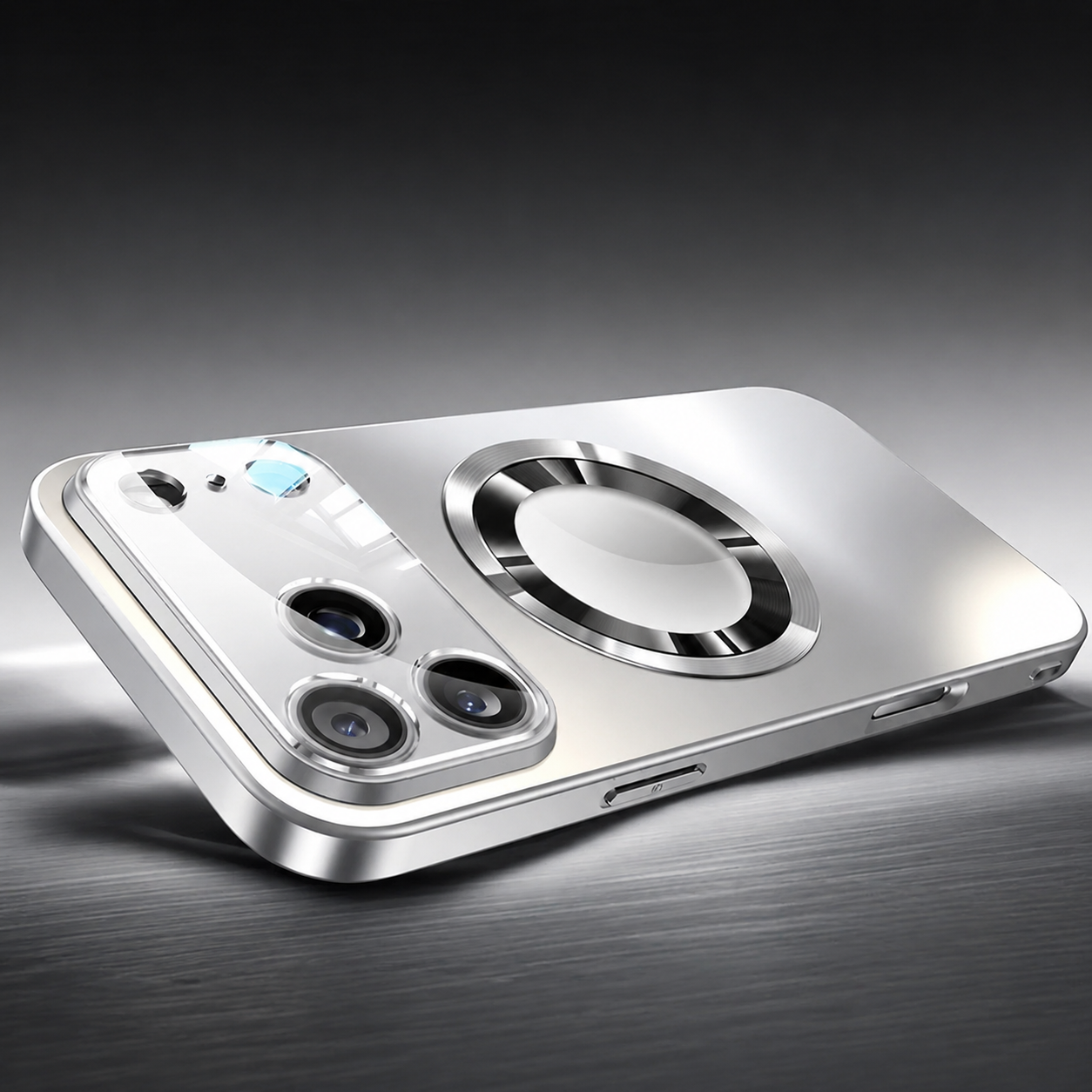 Luxury iPhone Case MagSafe Compatible Magnetic Shockproof Cover Titanium Metallic Matte PC TPU Back Camera Lens Protection Ultra Thin Full Coverage