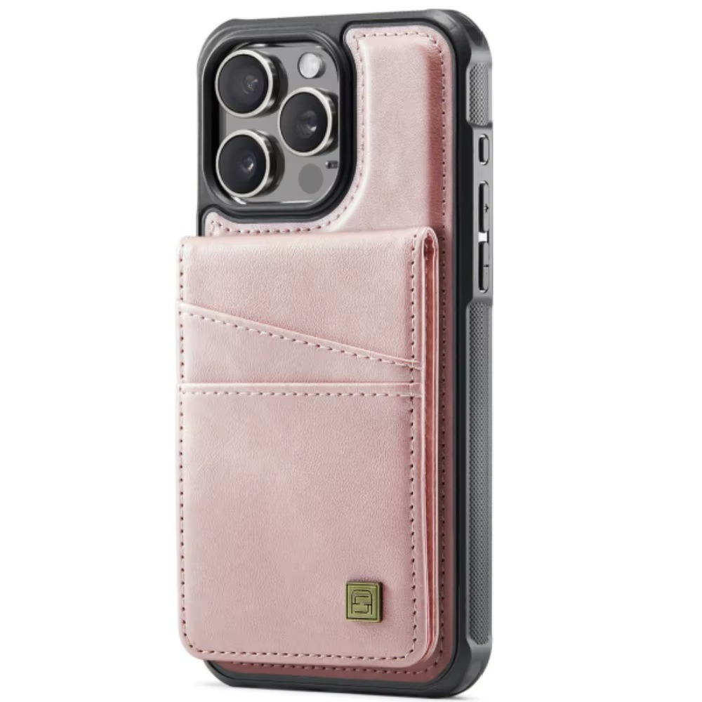 Luxury 2-in-1 Magnetic Wallet iPhone Case – Detachable Leather Flip Cover with Card Holder, Wrist Strap, and Secure Magnetic Closure for Ultimate Protection