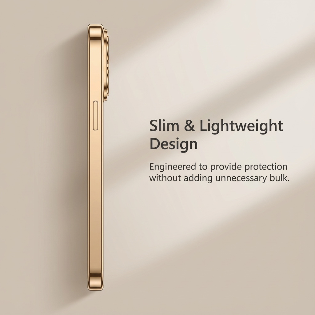 Luxury Desert Gold MagSafe iPhone Case - Clear Soft Cover with Magnetic Wireless Charging & Lens Protection | Case for iPhone