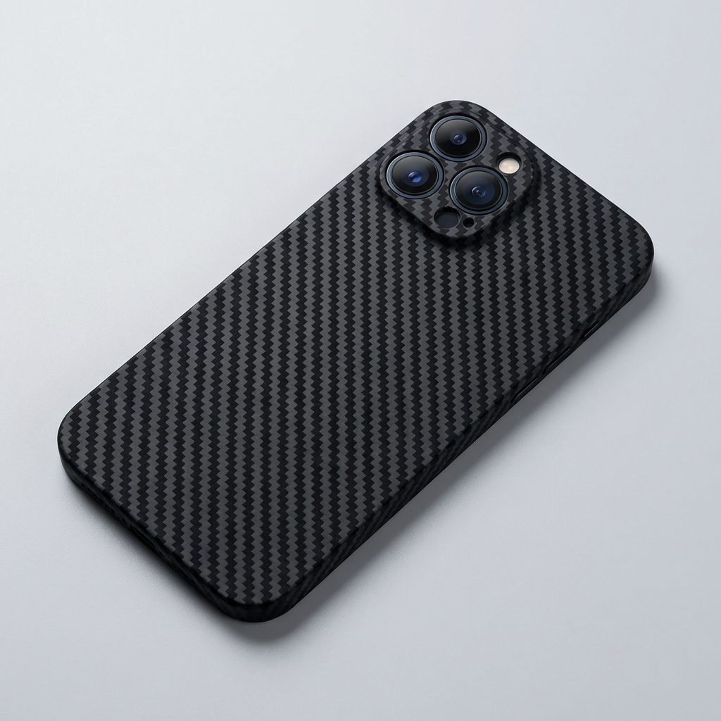 Luxury Ultra-Thin Carbon Fiber Matte iPhone Case – 0.2mm PP Back Cover for iPhone Models, Lightweight, Sleek, and Durable Protection