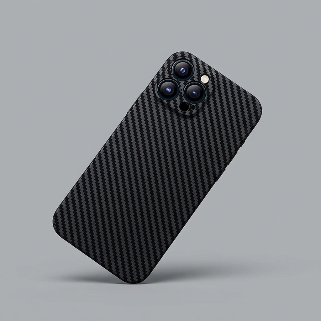 Luxury Ultra-Thin Carbon Fiber Matte iPhone Case – 0.2mm PP Back Cover for iPhone Models, Lightweight, Sleek, and Durable Protection