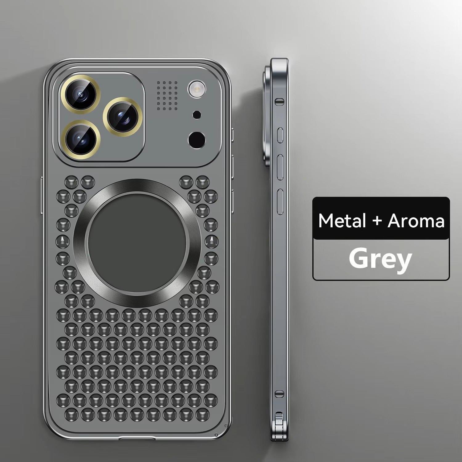 Premium Aluminum Alloy Magnetic iPhone Case – Heat Dissipation Metal Frame Cover with Shockproof Anti-Fall Protection and Camera Lens Guard