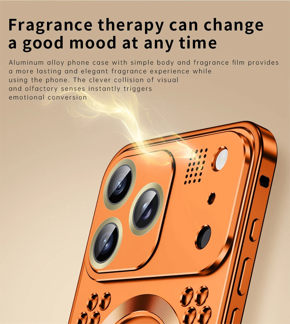 Premium Aluminum Alloy Magnetic iPhone Case – Heat Dissipation Metal Frame Cover with Shockproof Anti-Fall Protection and Camera Lens Guard