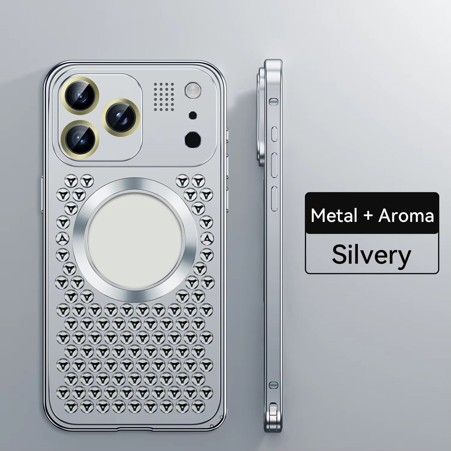 Premium Aluminum Alloy Magnetic iPhone Case – Heat Dissipation Metal Frame Cover with Shockproof Anti-Fall Protection and Camera Lens Guard