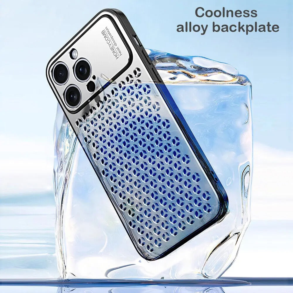 Premium Aluminum Alloy iPhone Case – Breathable Metal Protective Cover with Anti-Fingerprint Finish, Scratch-Resistant Surface and Slim Frame