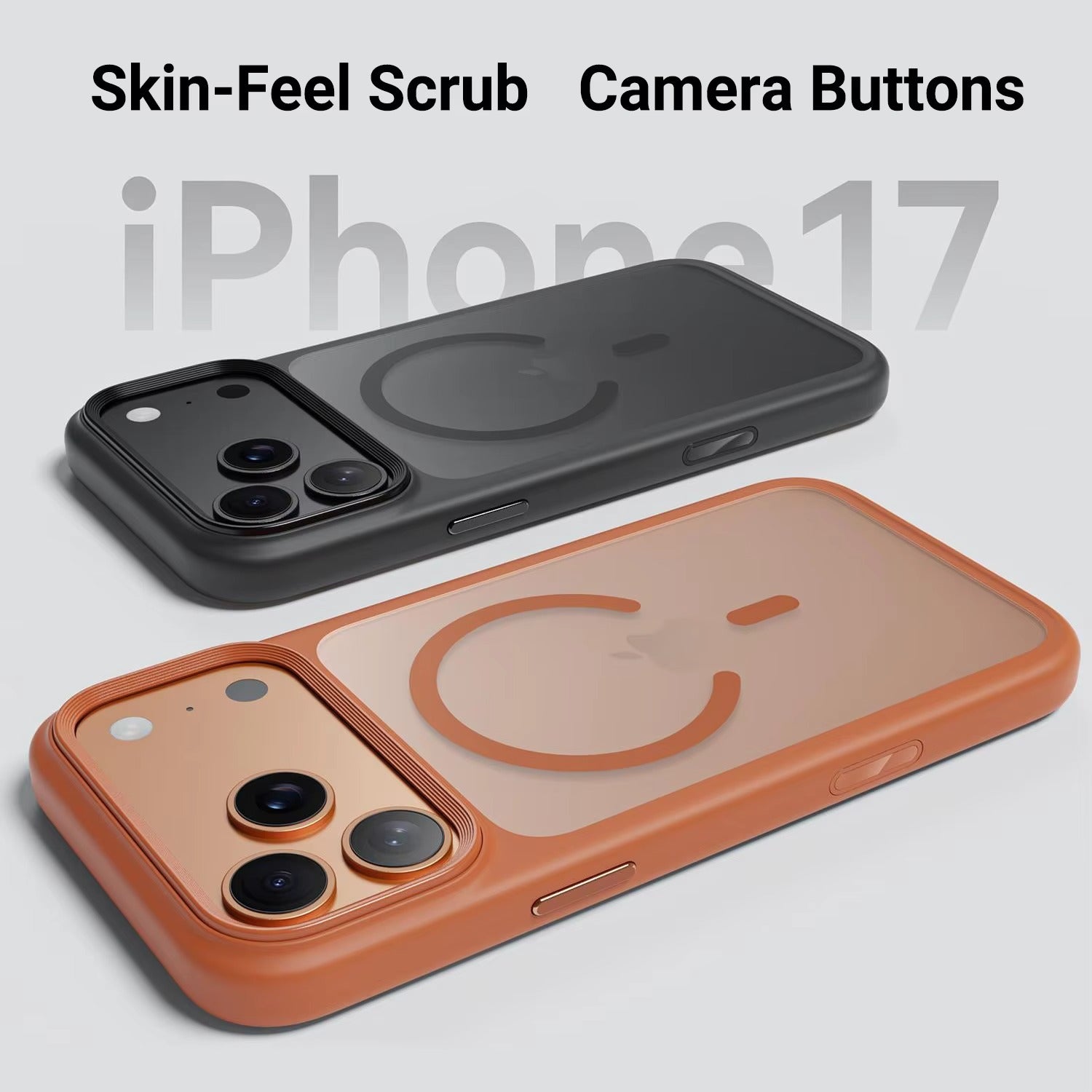 Premium Clear MagSafe iPhone Case – Shockproof Armor Protective Cover with Camera Control Button, Anti-Scratch Transparent Back