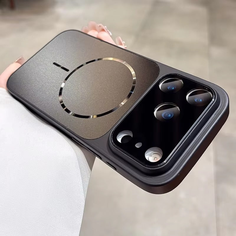Premium MagSafe iPhone Case – Matte Shockproof Protective Cover with Glass Camera Lens Guard, Camera Control Button and Anti-Fingerprint Finish