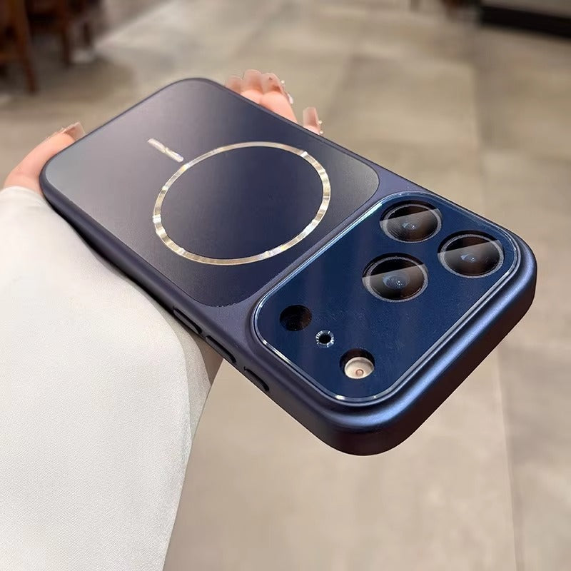 Premium MagSafe iPhone Case – Matte Shockproof Protective Cover with Glass Camera Lens Guard, Camera Control Button and Anti-Fingerprint Finish