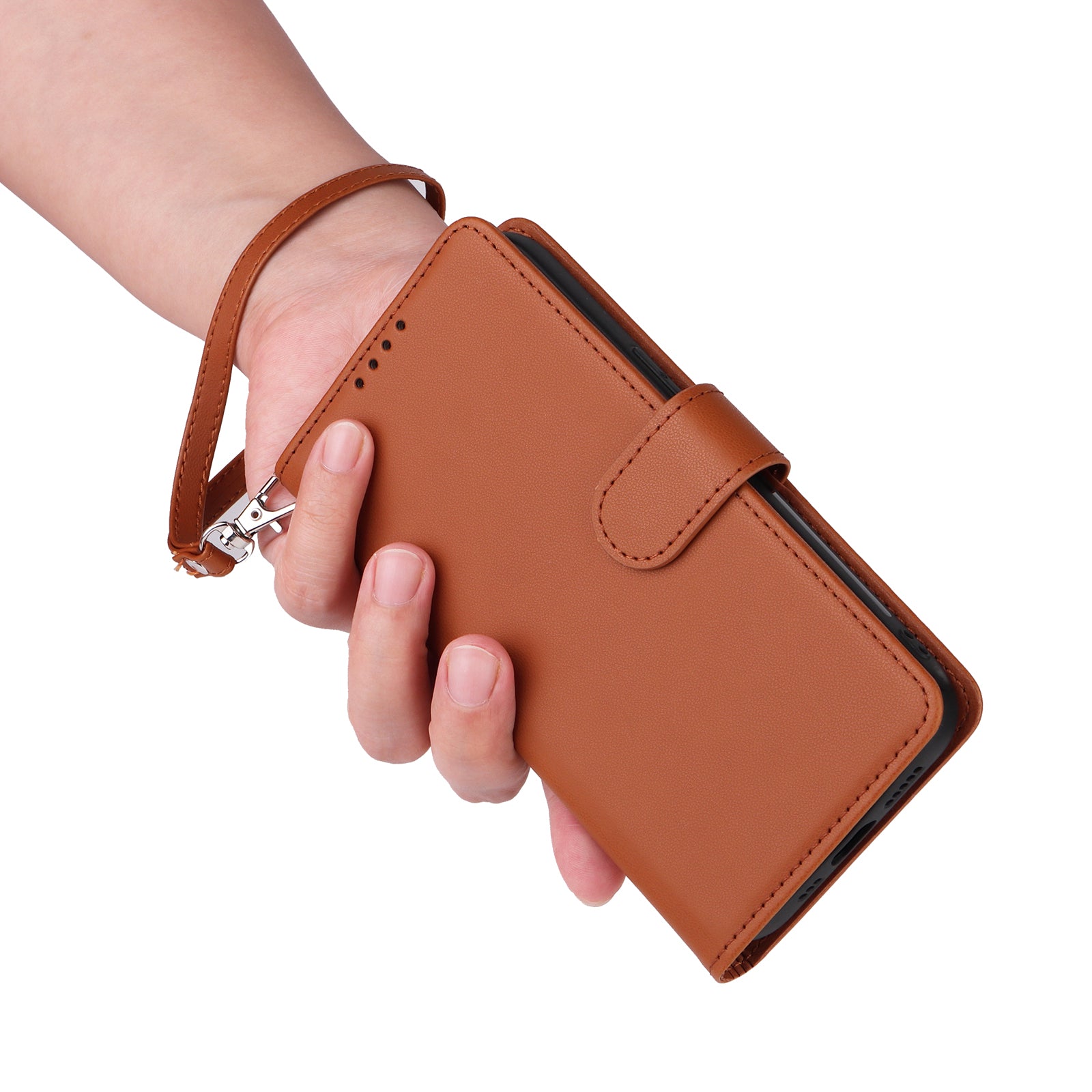 Luxury 2-in-1 Detachable Wallet iPhone Case – Magnetic Leather Folio, Card Holder, Kickstand, Secure Clasp, Stylish & Durable Protection