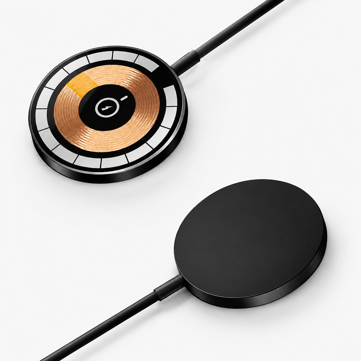 Premium 30W Magnetic Wireless Charger Pad Fast Wireless Charging MagSafe Charging Stand USB-C PD USB-A Non-Slip Compatible with iPhone