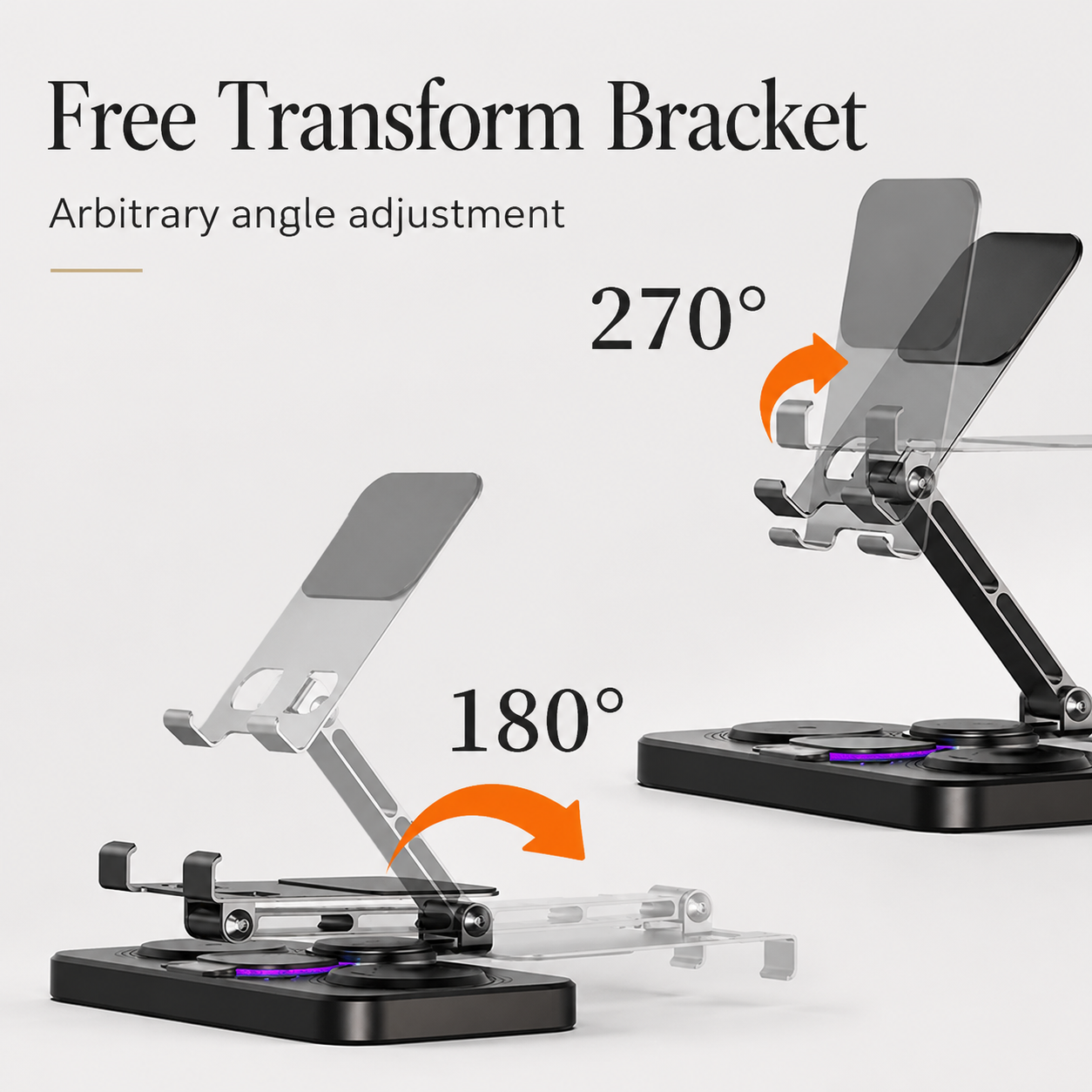 Premium 4 in 1 Magnetic Wireless Charging Station 15W Fast Charging Foldable Charger Stand for Phone Watch Earbuds LED Compatible with iPhone