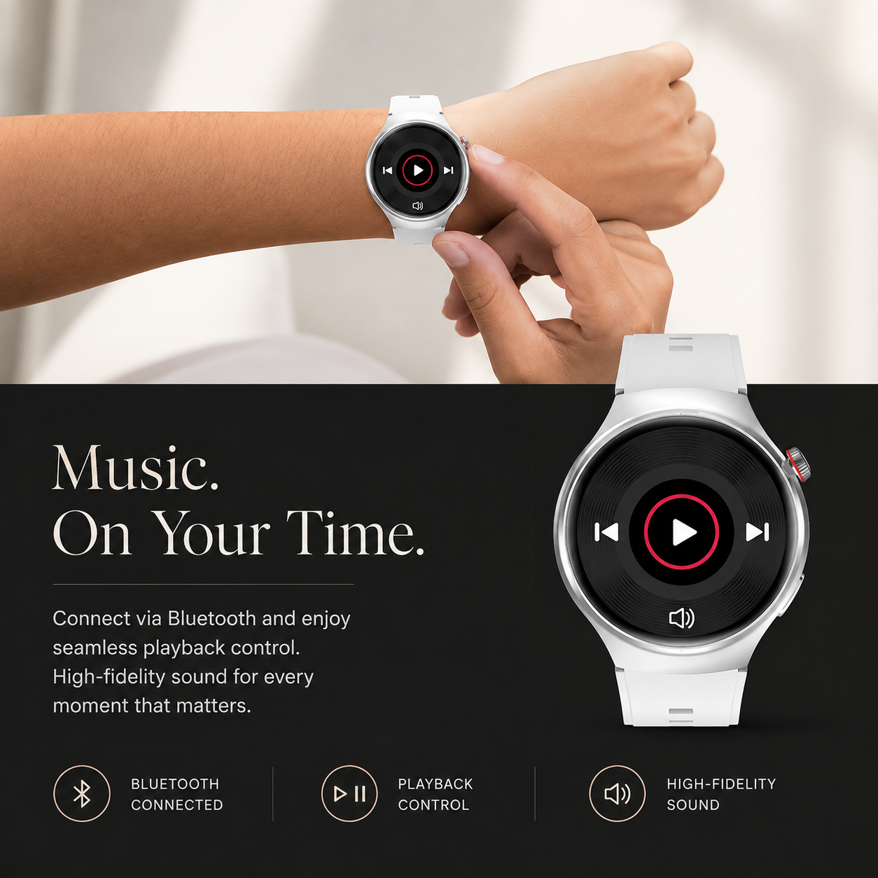 Premium AMOLED GPS Smart Watch 1.46 Inch HD Smartwatch Bluetooth Calling Fitness Tracker Heart Rate Sleep Monitor Wireless Charging NFC Compatible with iPhone