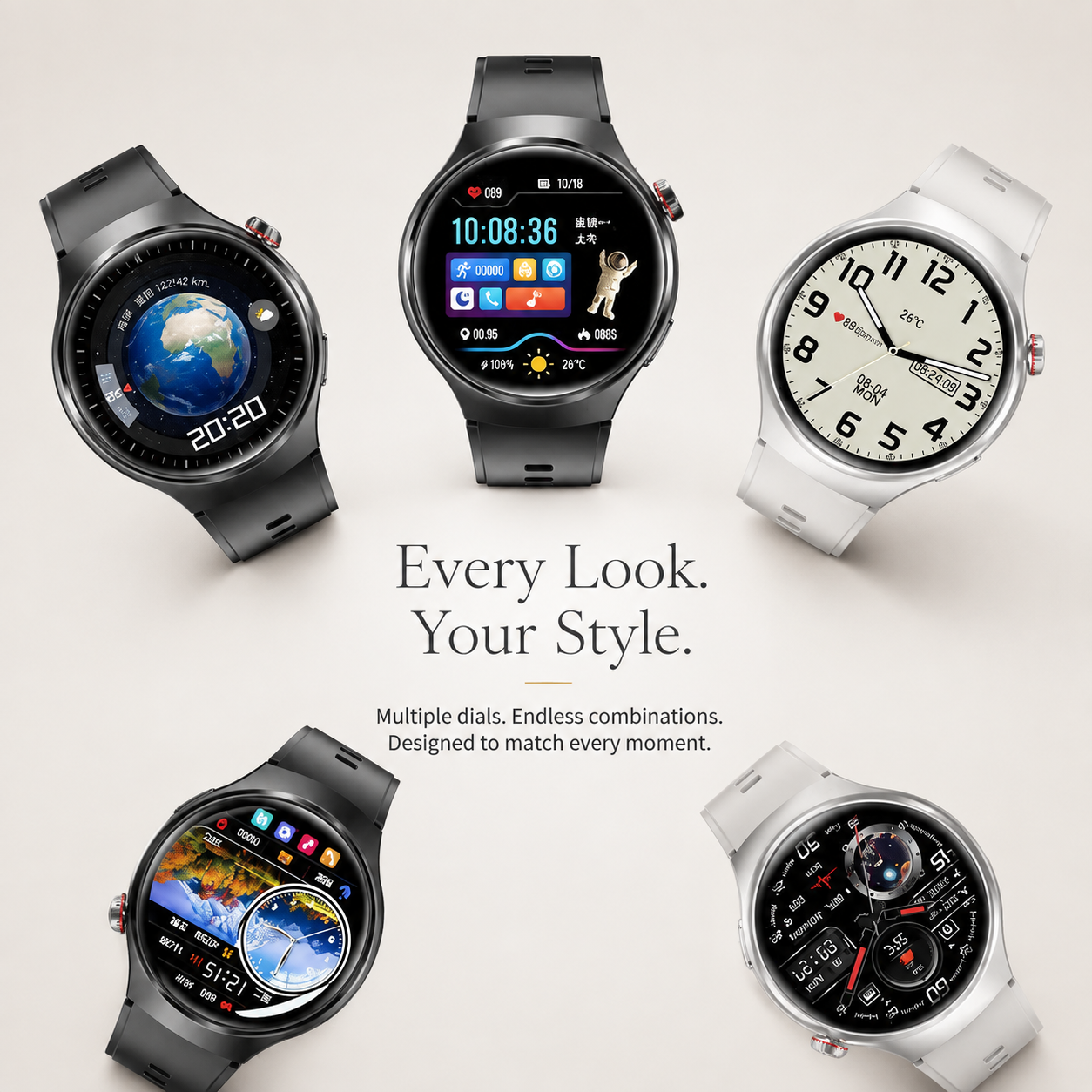 Premium AMOLED GPS Smart Watch 1.46 Inch HD Smartwatch Bluetooth Calling Fitness Tracker Heart Rate Sleep Monitor Wireless Charging NFC Compatible with iPhone