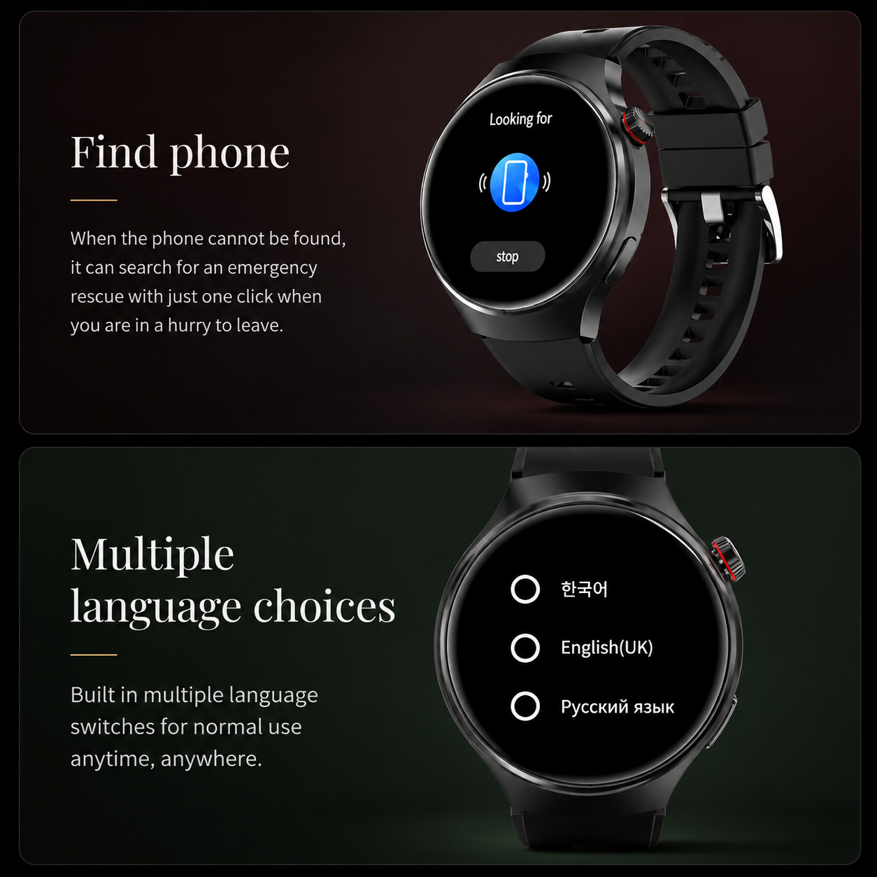 Premium AMOLED GPS Smart Watch 1.46 Inch HD Smartwatch Bluetooth Calling Fitness Tracker Heart Rate Sleep Monitor Wireless Charging NFC Compatible with iPhone