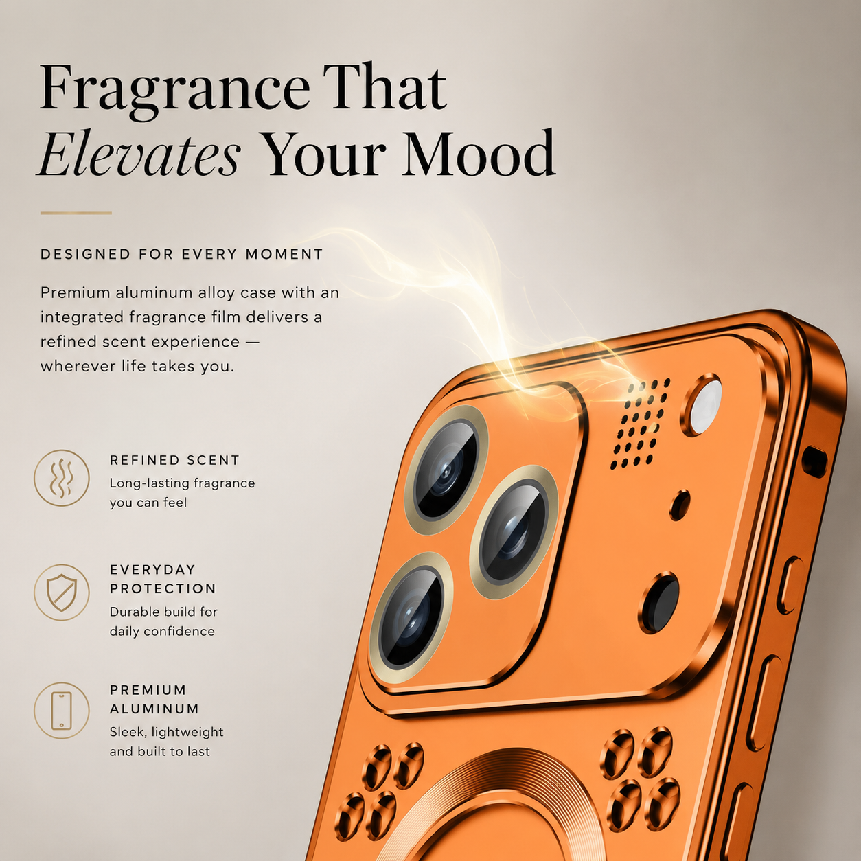 Premium Aluminum Alloy Magnetic iPhone Case – Heat Dissipation Metal Frame Cover with Shockproof Anti-Fall Protection and Camera Lens Guard