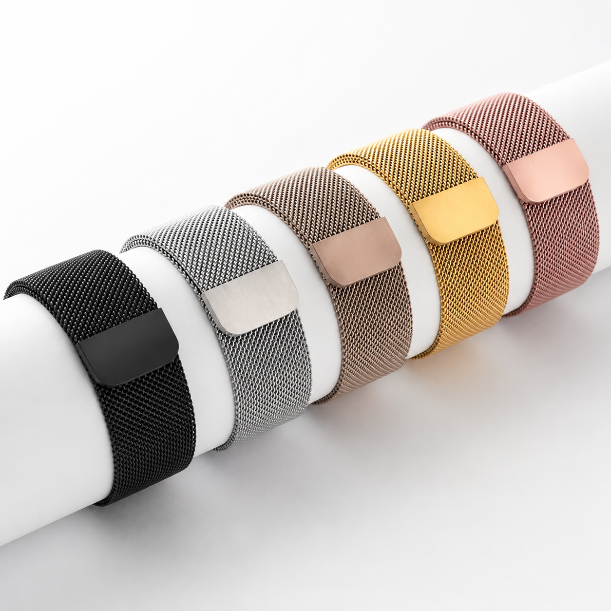 Premium Apple Watch Milanese Loop Band Stainless Steel Mesh Magnetic Adjustable Watch Strap Replacement Wristband Compatible with Apple Watch Bracelet