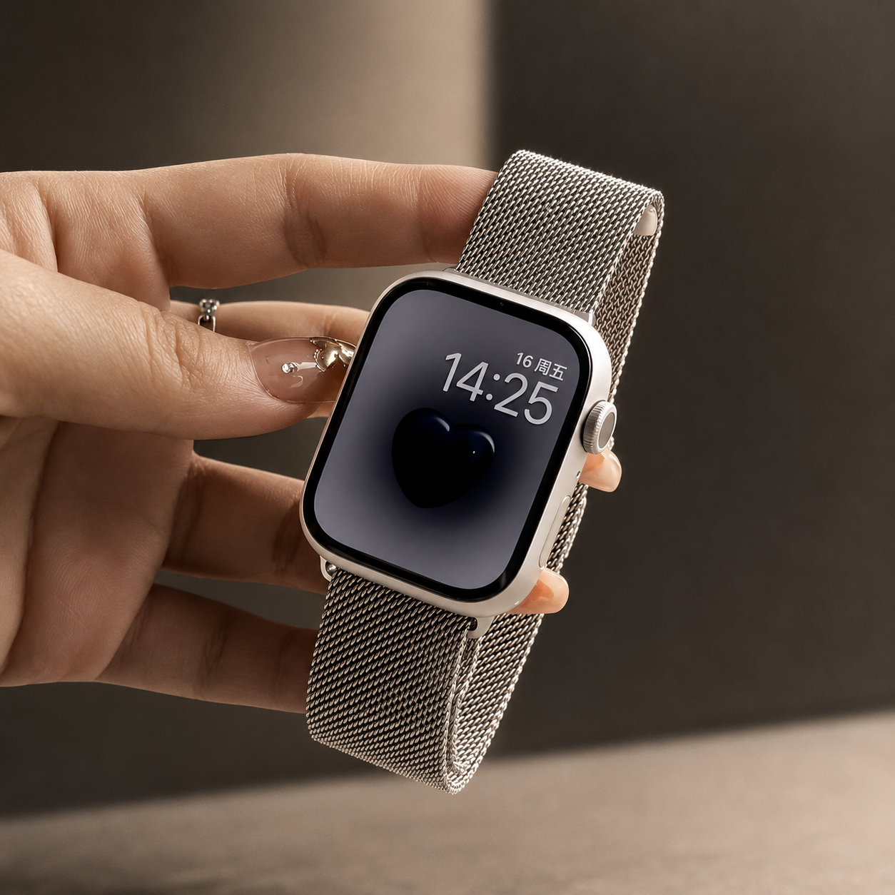 Premium Apple Watch Milanese Loop Band Stainless Steel Mesh Magnetic Adjustable Watch Strap Replacement Wristband Compatible with Apple Watch Bracelet