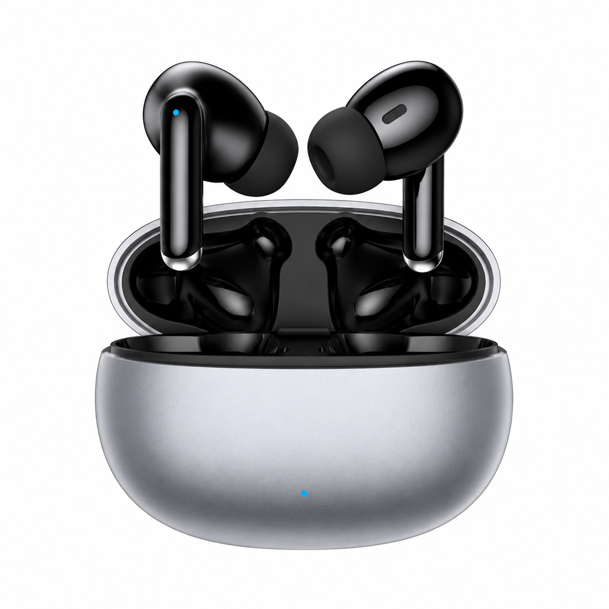Premium Bluetooth 5.3 Wireless Earbuds Stereo In-Ear Headphones with Clear Microphone Secure Sport Fit Low Latency Compatible with iPhone