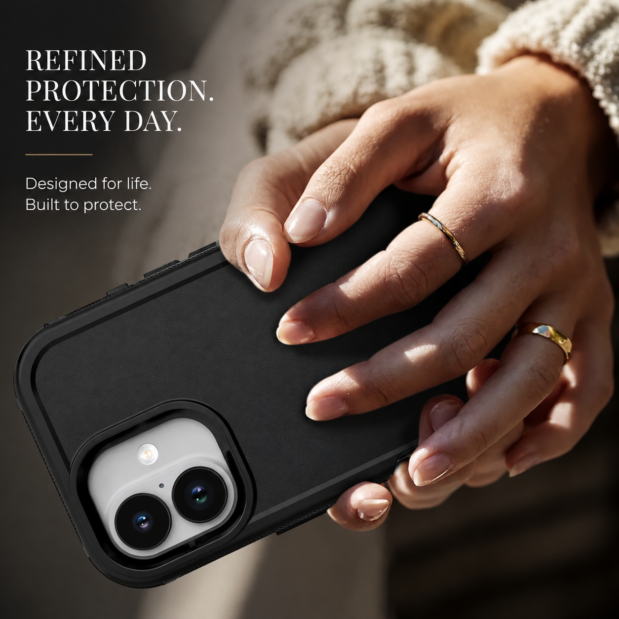 Premium Durable iPhone Case Heavy Duty 3 Layer Hybrid Cover with Belt Clip Holster Shockproof Hard PC Matte Anti Fingerprint Protective Rugged Design