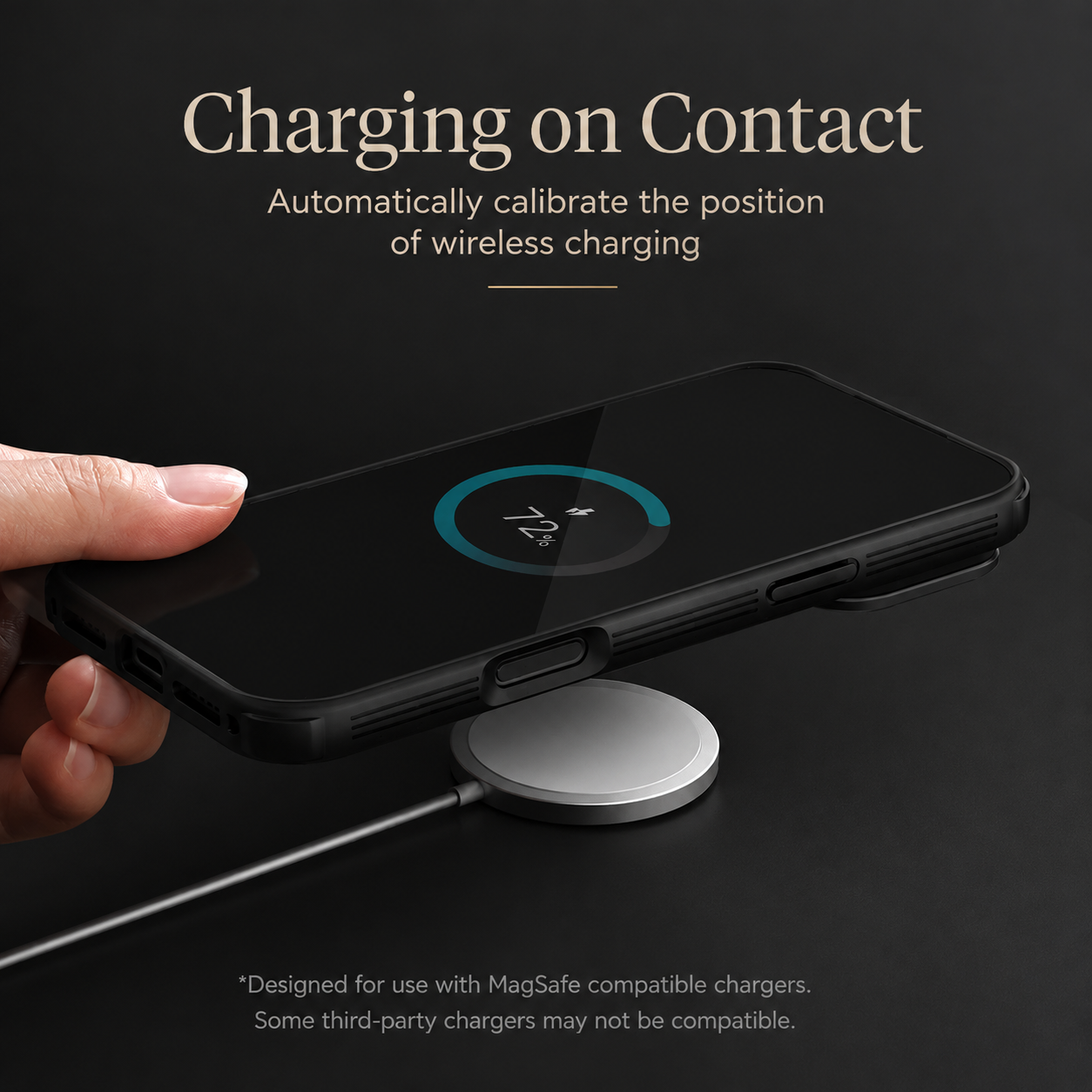 Premium Durable iPhone Case MagSafe Compatible CamShield Cover Foldable Lens Stand Shockproof Textured PC Half Wrapped Non Slip Protective Design