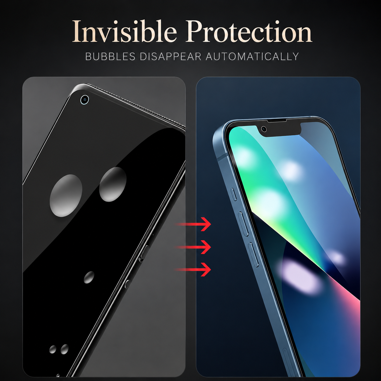 Premium Hydrogel Screen Protector Flexible Full Cover Protective Film Scratch Resistant Smooth Touch Impact Protection Compatible with iPhone