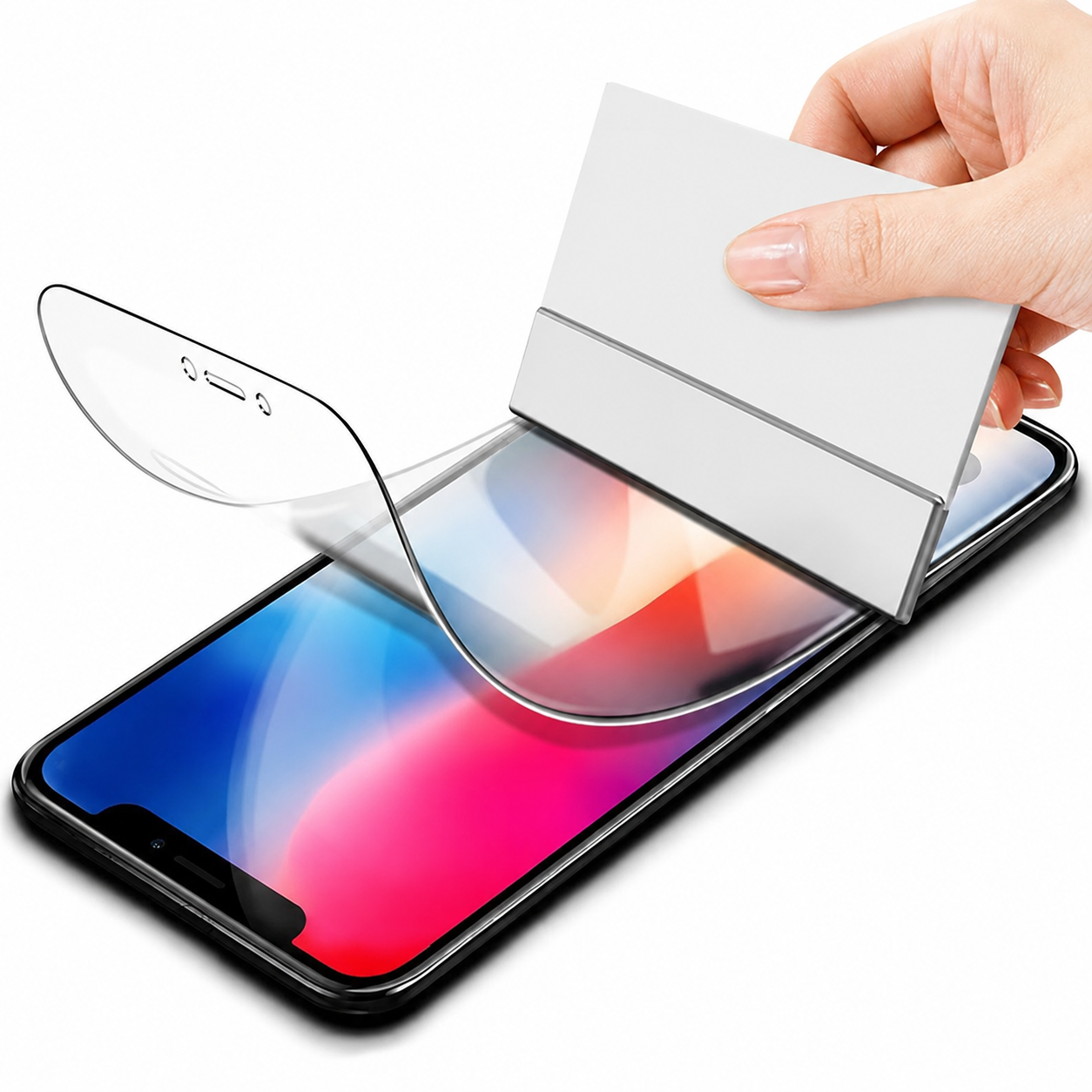 Premium Hydrogel Screen Protector Flexible Full Cover Protective Film Scratch Resistant Smooth Touch Impact Protection Compatible with iPhone